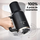 Copo Térmico Gigante 1,2l Inox Com Tampa E Inox Canudo