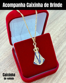Colar Nossa Senhora Aparecida Folheado Ouro 18k Gargantilha Cor Dourado 04