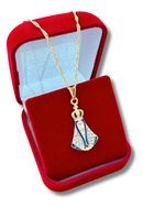 Colar Nossa Senhora Aparecida Folheado Ouro 18k Gargantilha Cor Dourado 04