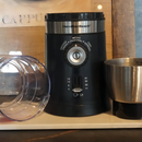 Moedor de Café Elétrico Hamilton Beach Ajustável Inox 150W Triturador Grãos Sementes Cuba Removível